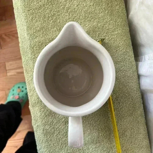 Longaberger Pottery Blue Woven Traditions 1 Quart Pitcher - Picture 2 of 6